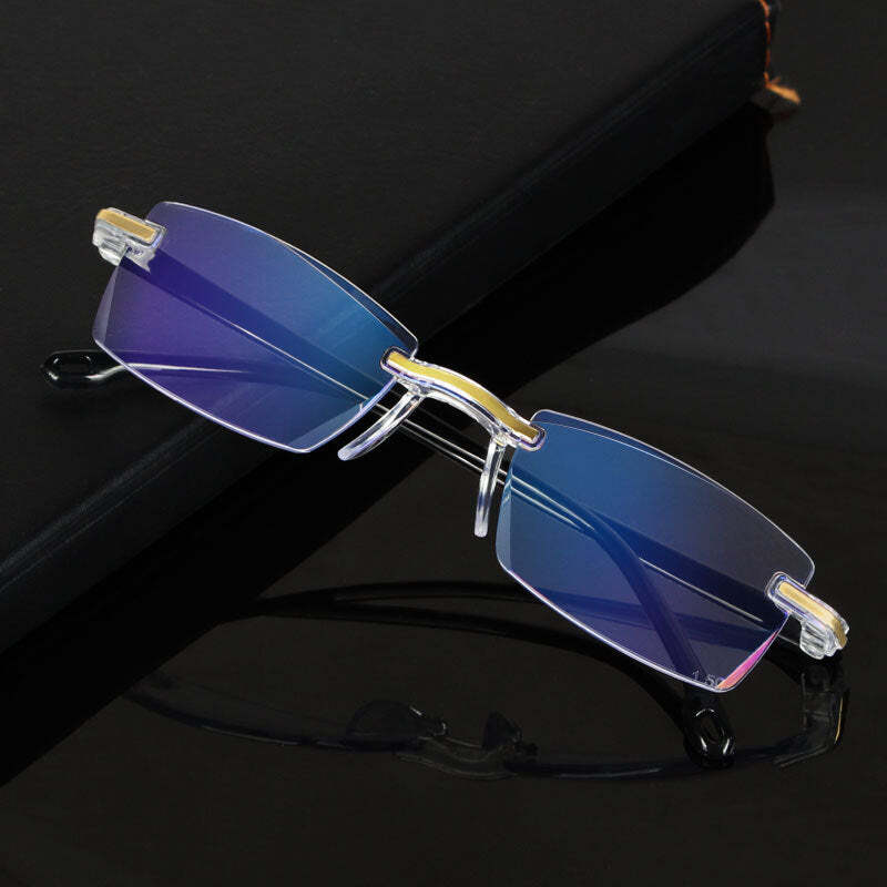 The New Diamond Cut Edge Reading Glasses Frameless Men & women sunglasses