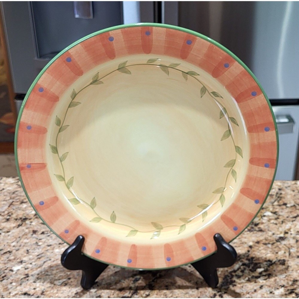 Pfaltzgraff Napoli Hand-Painted 11-Inch Dinner Plate in Mint Green - Single Dish