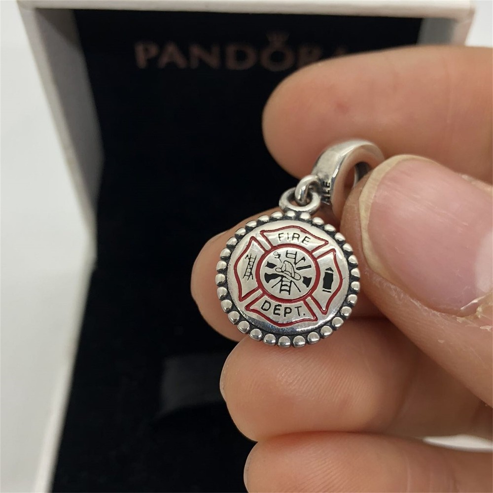 Pandora FIRE DEPT Exclusive Charm Firefighter Charm