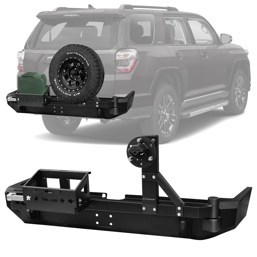 2015-2020 Toyota 4Runner Steel Rear Bumper with Tire Carrier & Fuel Tank Rack