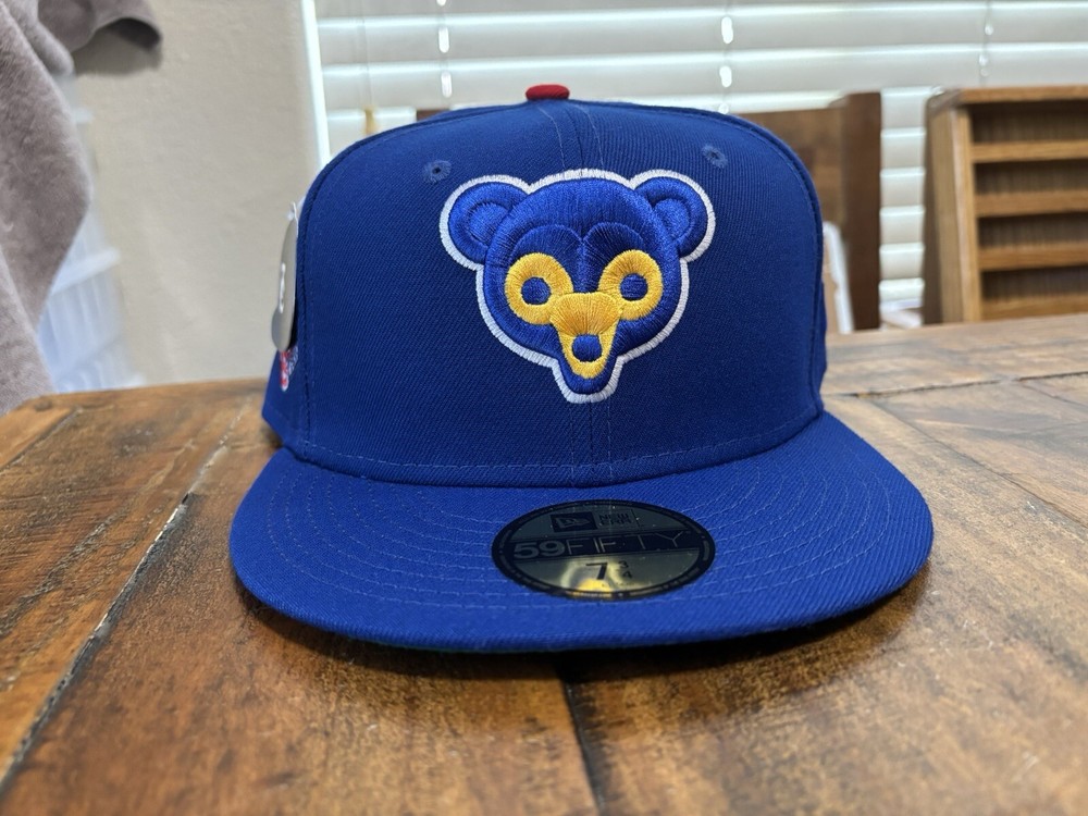 The Capologists Chicago Cubs Wrigley Field Royal New Era Fitted 7 3/4 Green UV