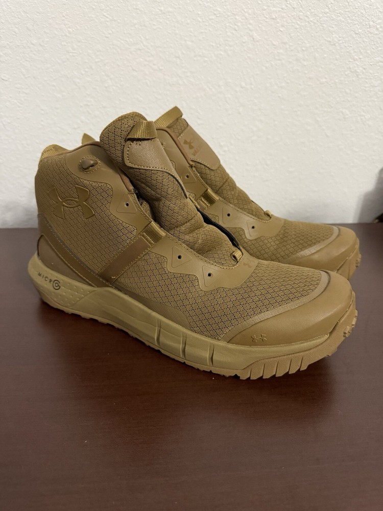 Under Armour Mens Micro G Valsetz Mid Tactical Boot Size 15 Military-Grade