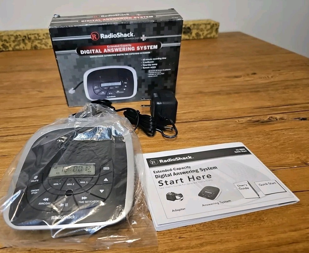 Radio Shack 43-3829 Digital Answering System with Extended Capacity