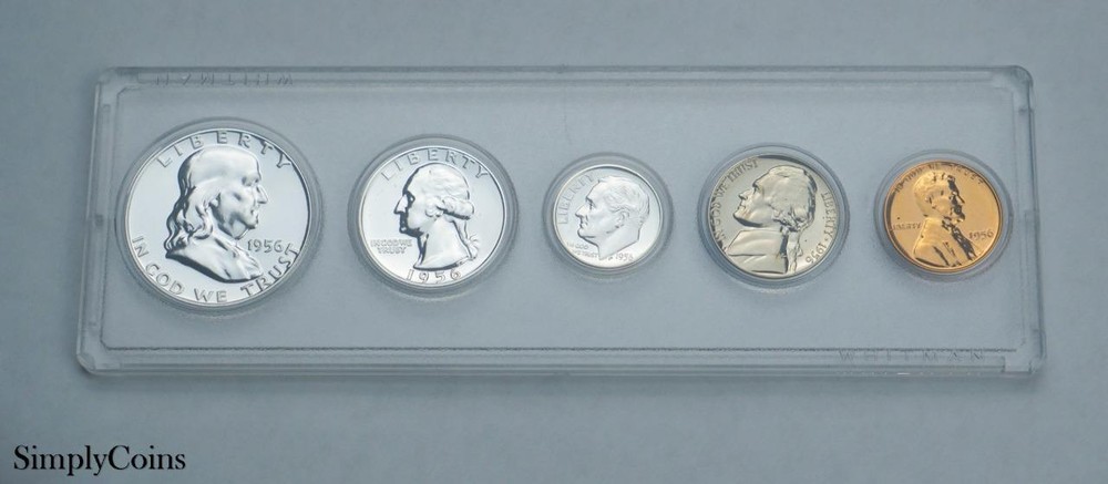 1956 Proof Set US Mint Silver Coins