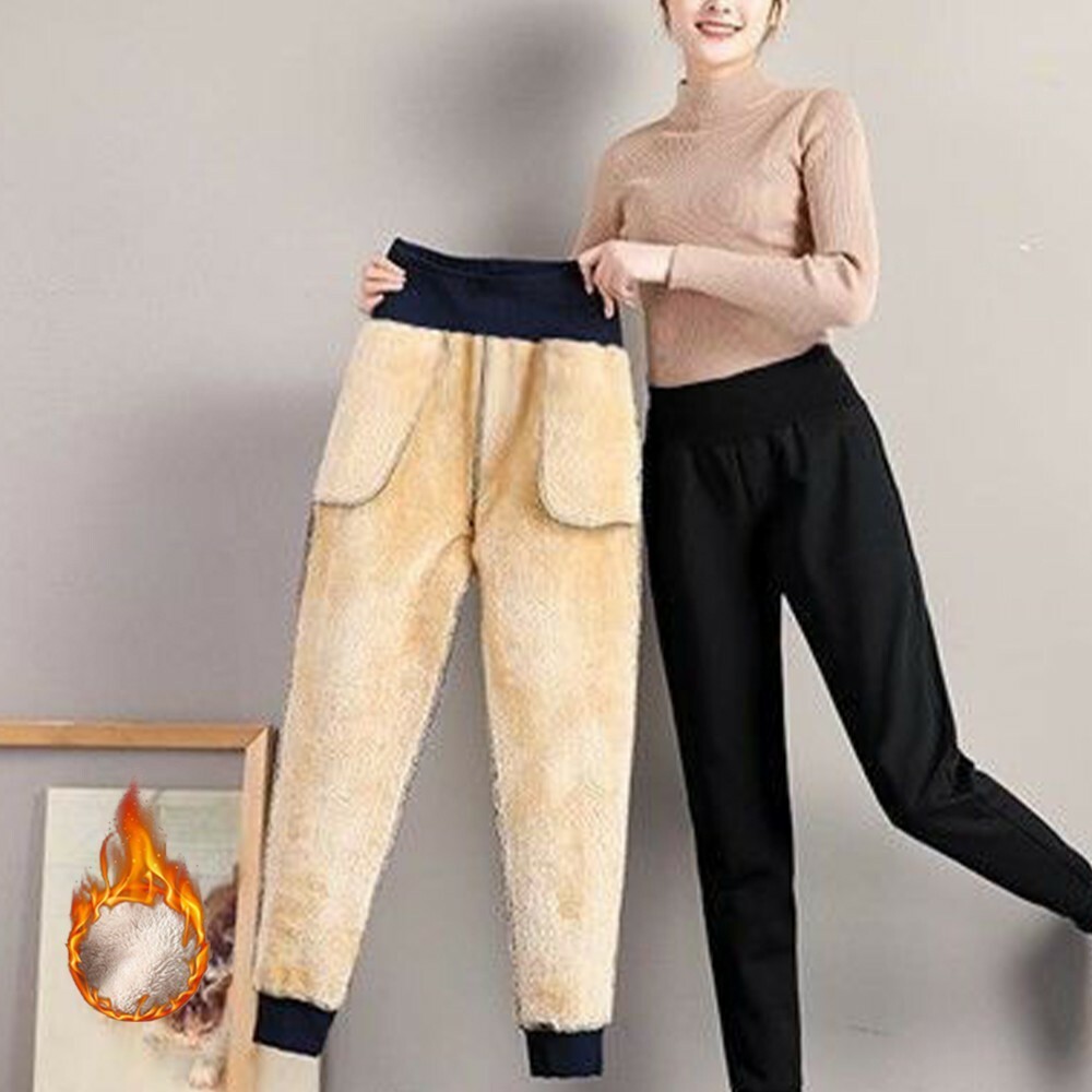 Womens Warm Jogging Pants Winter Thick Fleece Lined Trousers Joggers Sweatpants