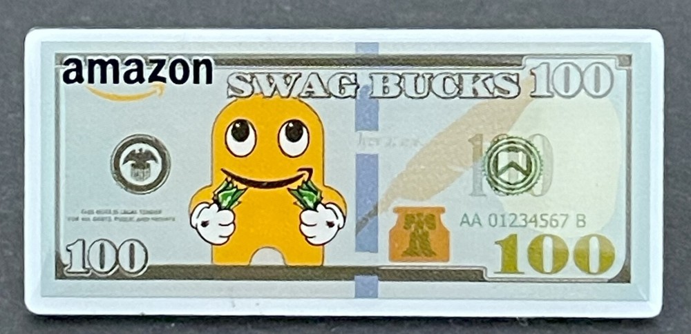 SWAG BUCKS AMAZON PECCY PIN
