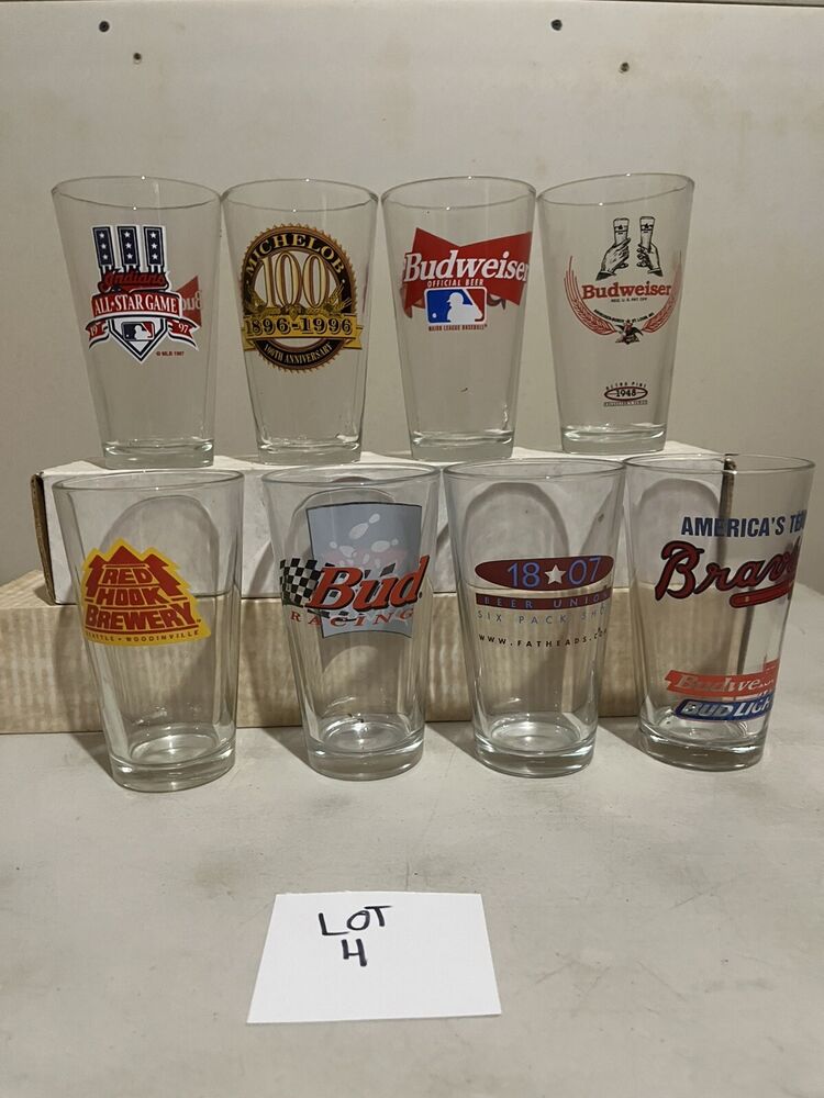 8 Pint Glasses- Lot 4