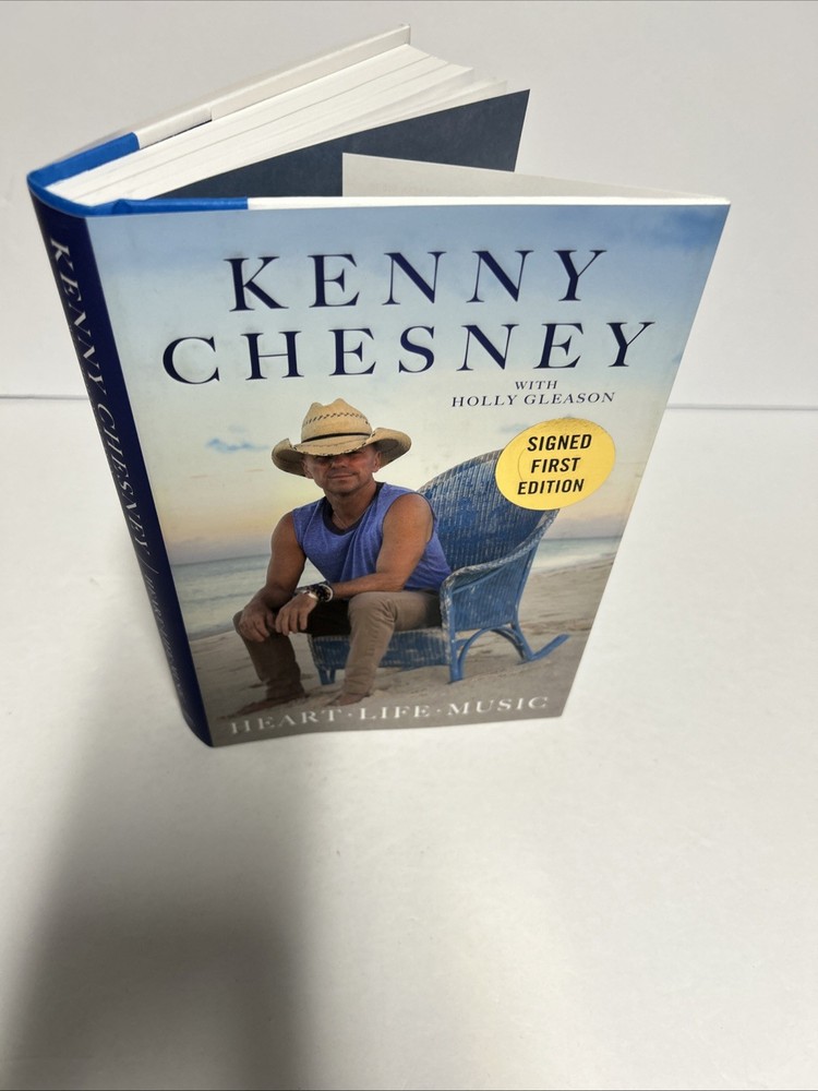SIGNED Kenny Chesney Heart Life Music 2025 1st/1st Hardcover Brand New