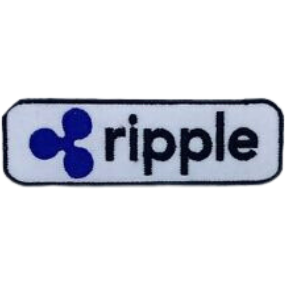 Ripple Crypto Iron On Embroidery Patches for Jackets and Clothes-image