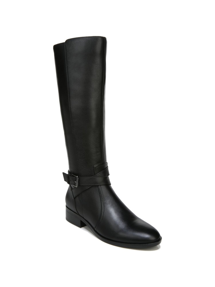 NATURALIZER Womens Black WrapaWide Calf Rena Almond Riding Boot 7.5 M WC