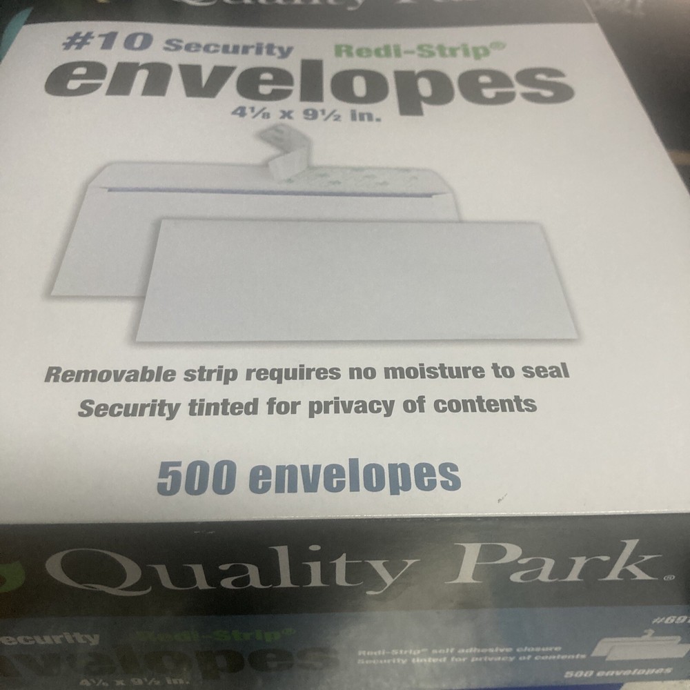 100 Security Self-Seal Envelopes #10 With Assorted First Class Postage Stamps.