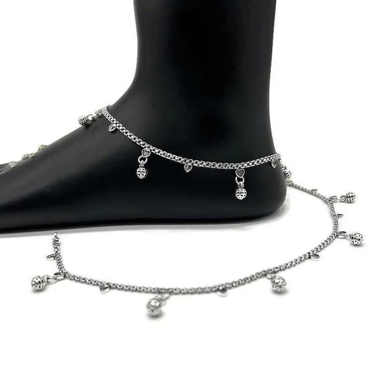 925 Sterling Silver Anklet / Silver Payal / Silver Anklet / Silver Bride Anklet