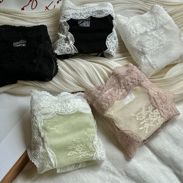 New 5 Pack Lot Sexy Womens Sheer Lace Panties Brief String Bikini Underwear
