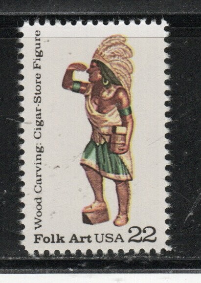 2243 Vintage Folk Art Cigar Store Figure U.S. Postage Stamp MNH