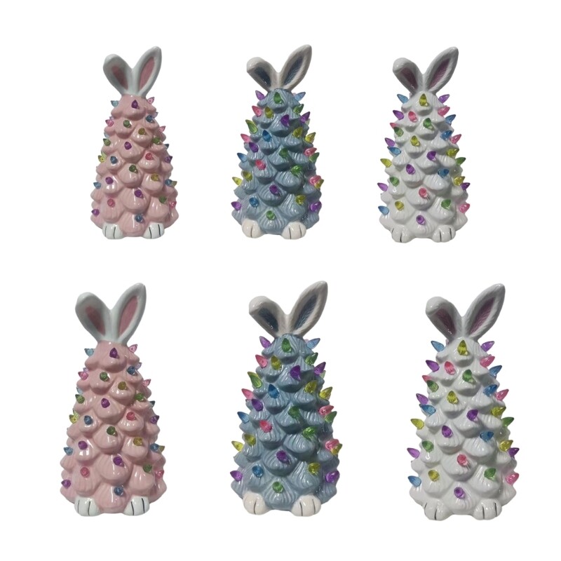 Glowing Rabbit Figurines Easter Party Decoration Ornament for Adults Kids