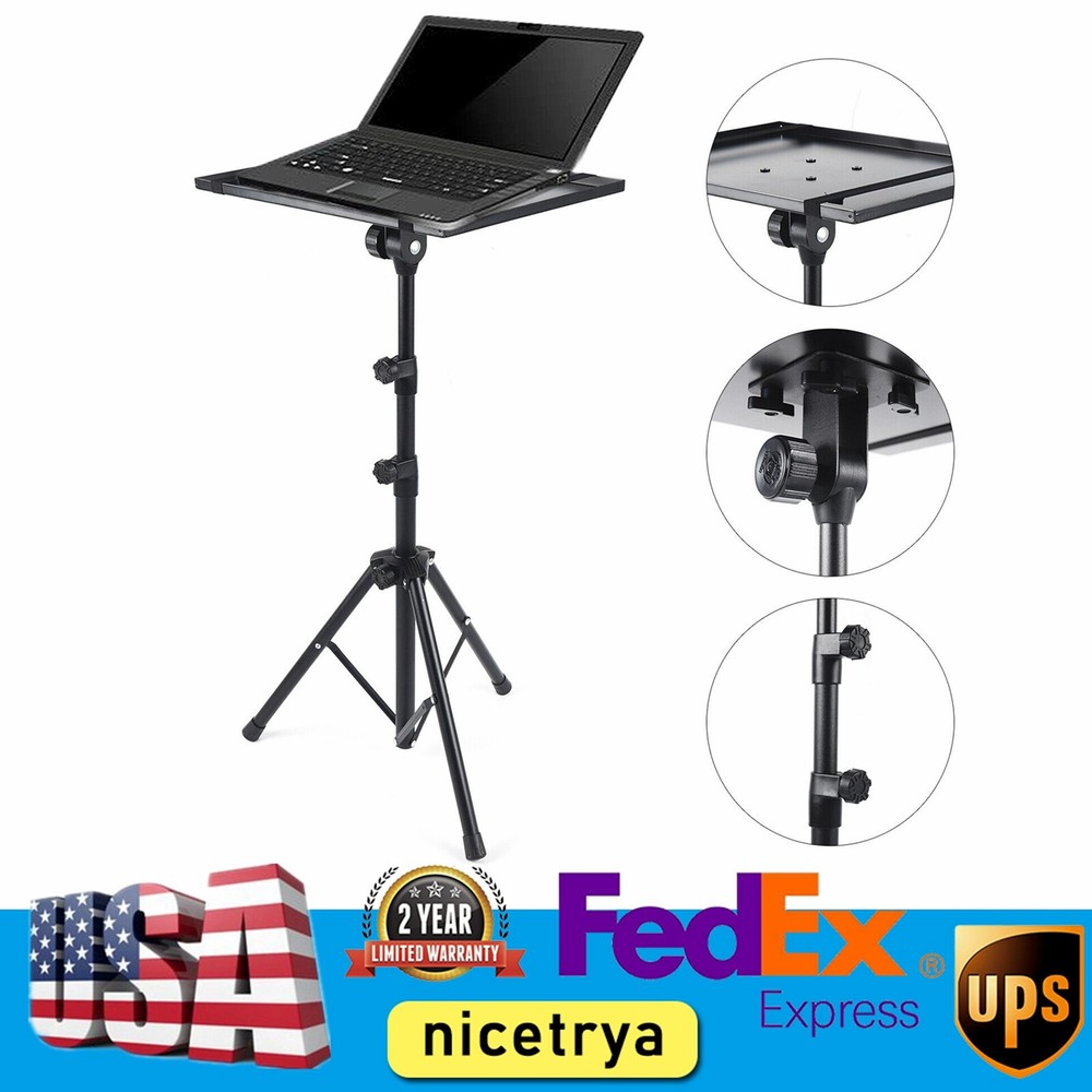 Adjustable Projector Stand Tripod Laptop Tripod Stand Holder For Home Office US