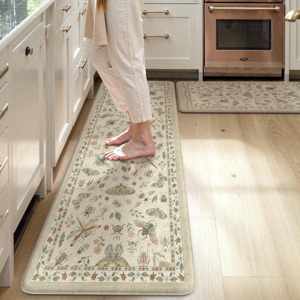 Anti-Fatigue Non-Slip Cushioned Kitchen Floor Mats for Comfort and Support