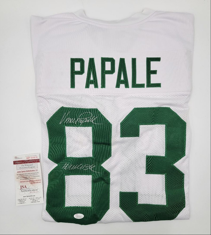 VINCE PAPALE JSA CERT WHITE EAGLES JERSEY #83 AUTOGRAPH AUTO Q1883-image