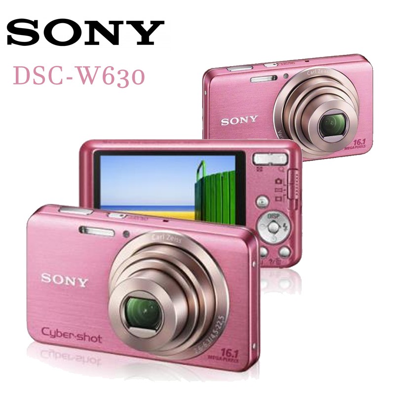 SONY Cyber shot DSC-W630 Pink 16.1MP 5.0x Optical zoom Digital Camera