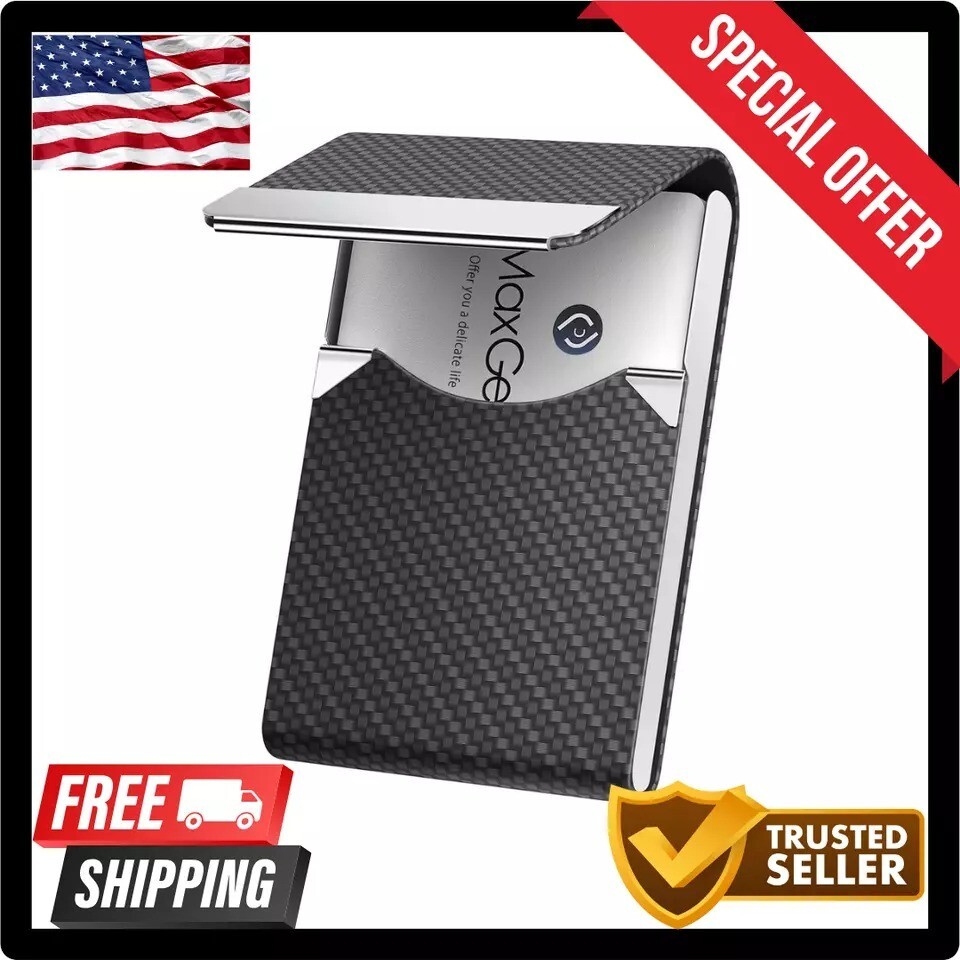 Professional Business Card Holder PU Leather Business Card Case Name Card Holder