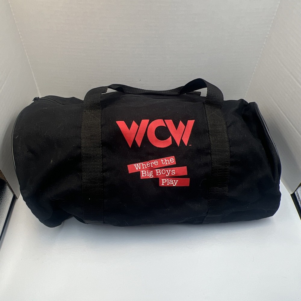 Vintage WCW Where The Big Boys Play Canvas Duffel Gym Bag