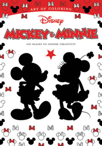 Disney Mickey & Minnie Coloring Book with 100 Creative Art Designs - Used