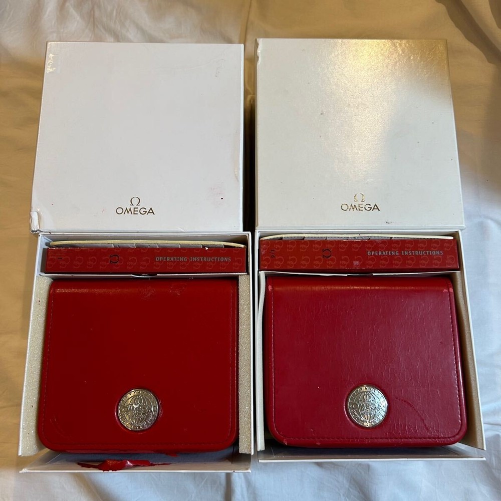 OMEGA Watch Case box Speedmaster 2 pieces operating instructions
