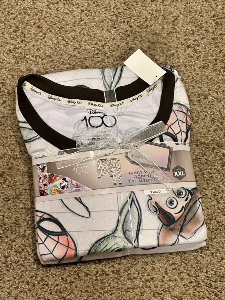 NEW Disney 100 Family Matching Pajamas 2 pc Set Women's