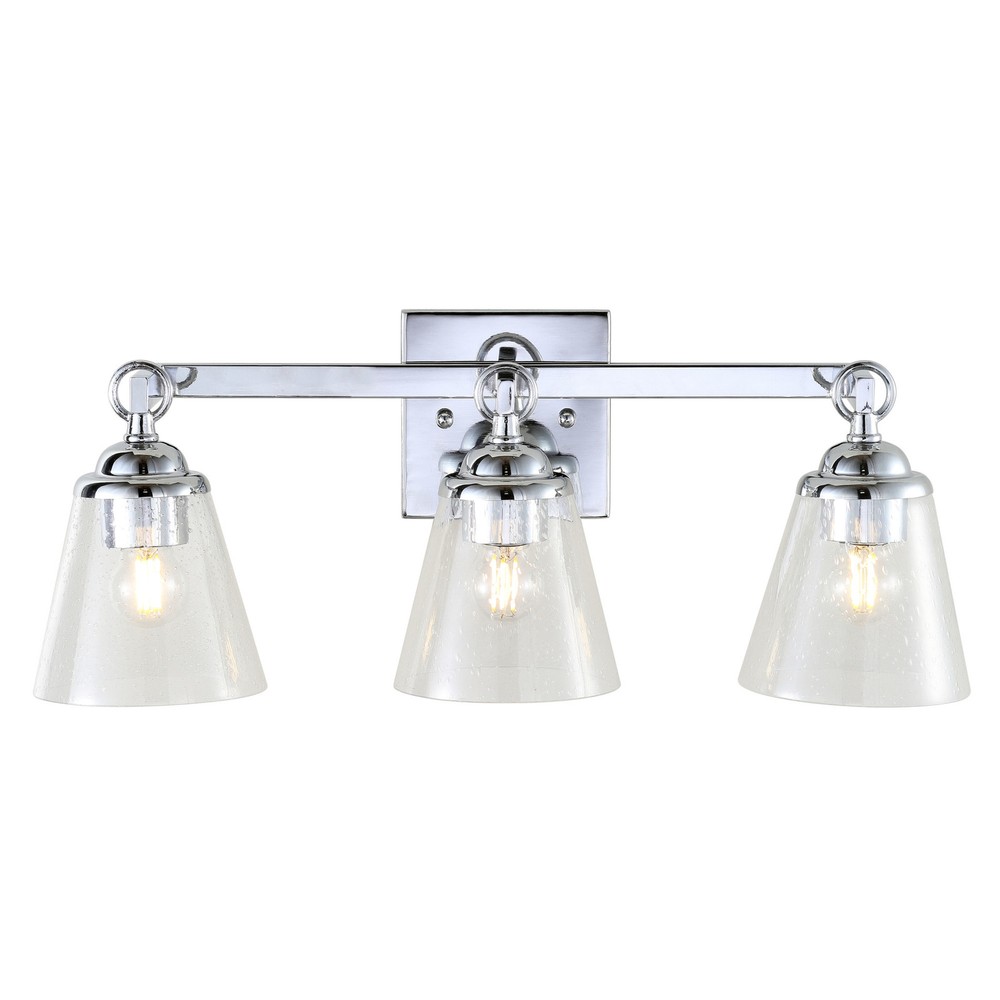 Jonathan Y Marion 3-Light Chrome Bath Vanity 21 Inch Wide