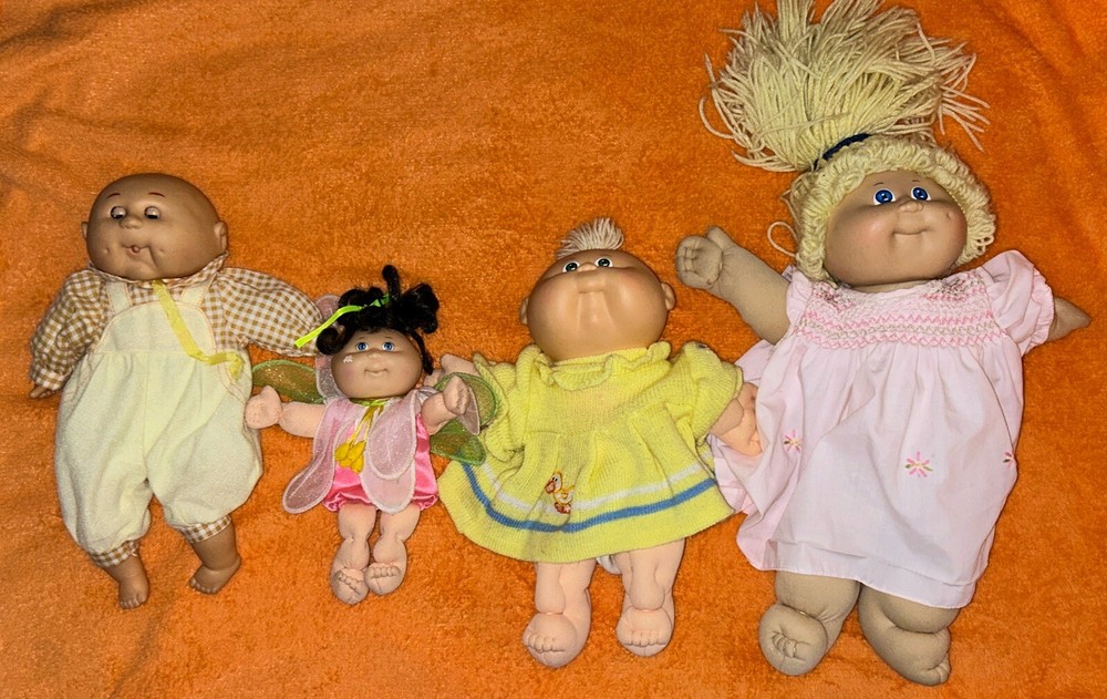 Vintage Lot of 3 Cabbage Patch Dolls with Uneeda Doll