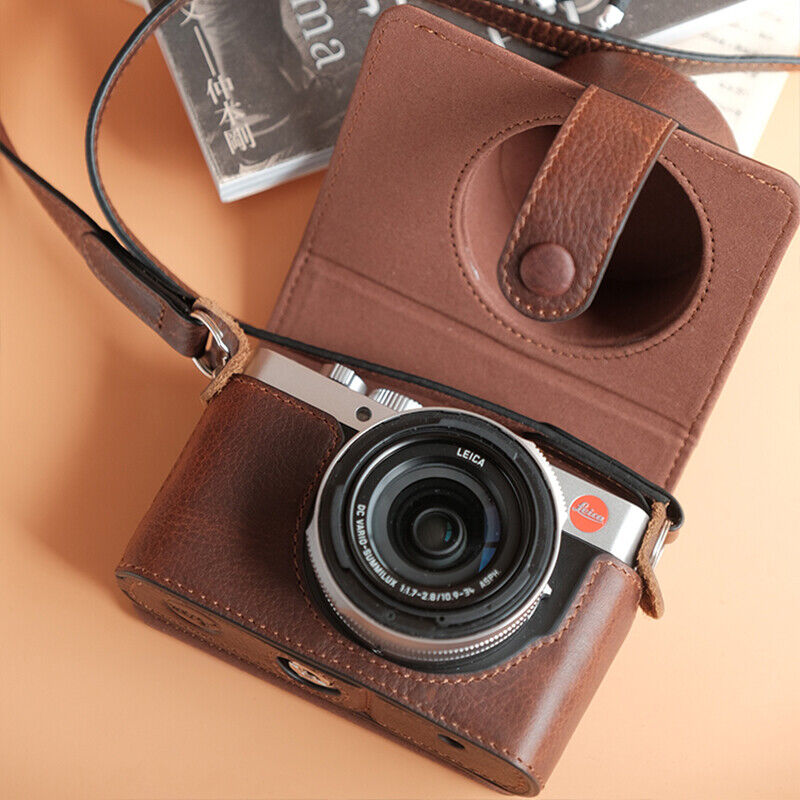 Real Cowhide Camera Case Cover Bag Bodysuit Fit For Leica D-LUX Typ109 D-LUX 7
