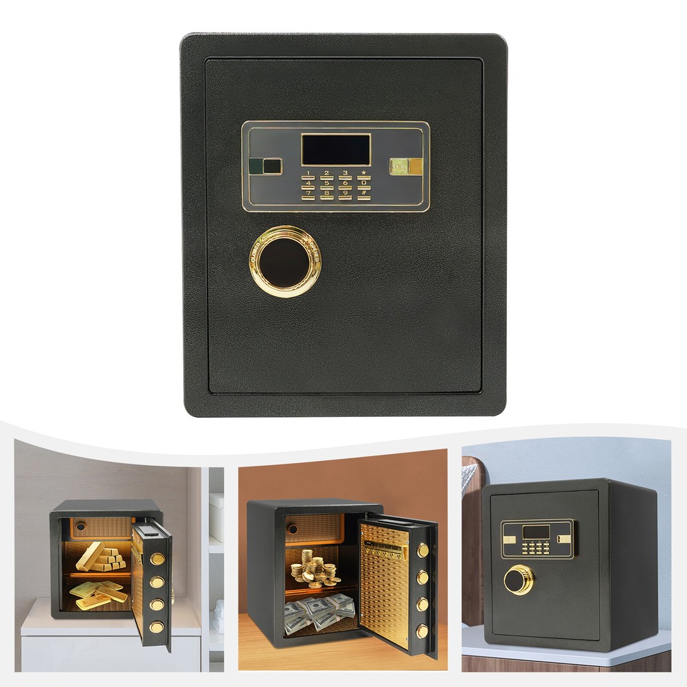 Biometric Fingerprint Safe Box with Digital Lock for Home or Office Security  