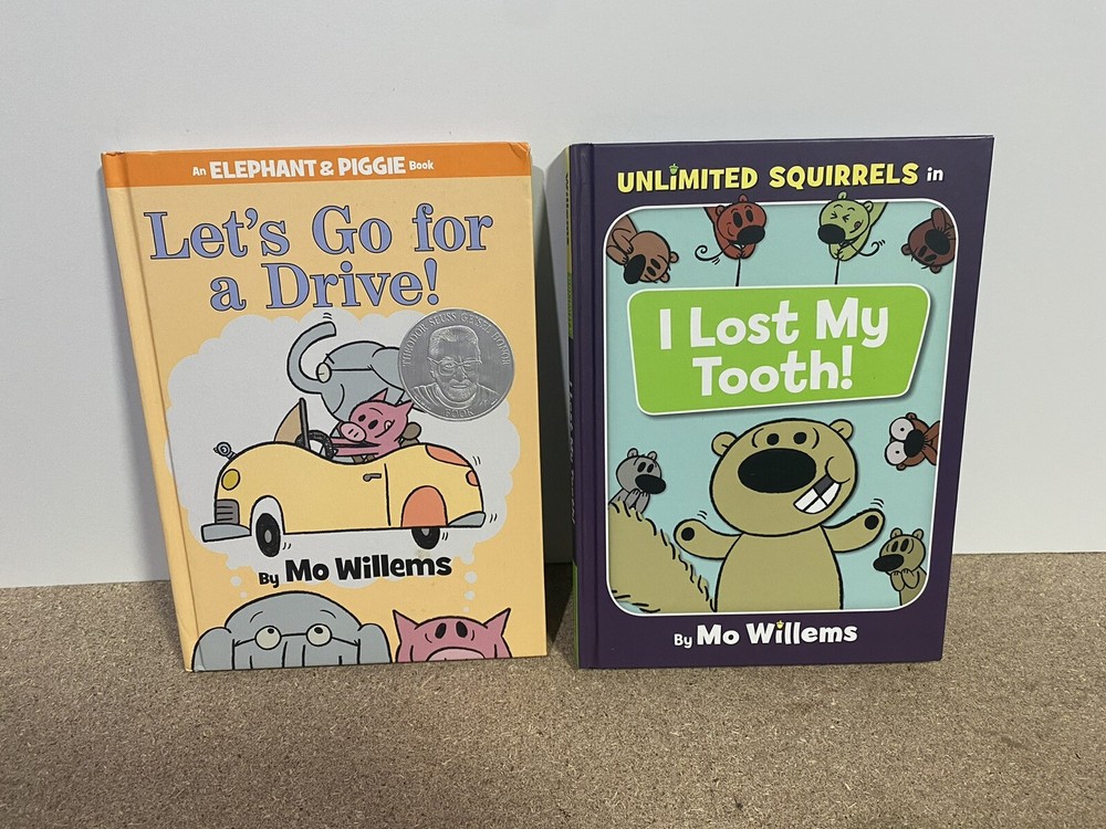 An Elephant and Piggie Book Lot Of 2 Hardcover By Mo Willems