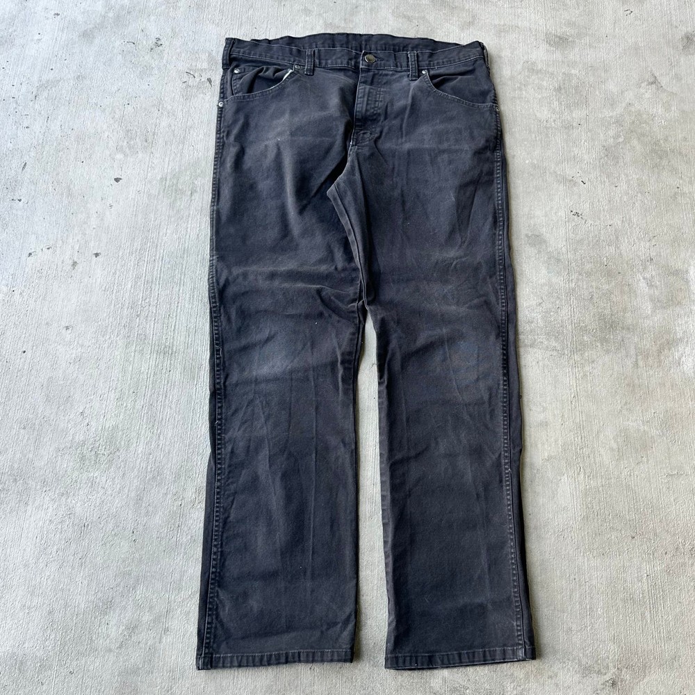 Vintage Y2K Black Faded Dickies Work Pants Retro Jeans