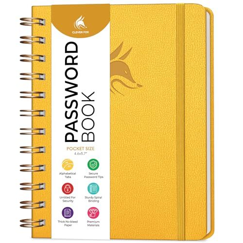 Password Book Spiral – Mini Internet Address Small (4.7