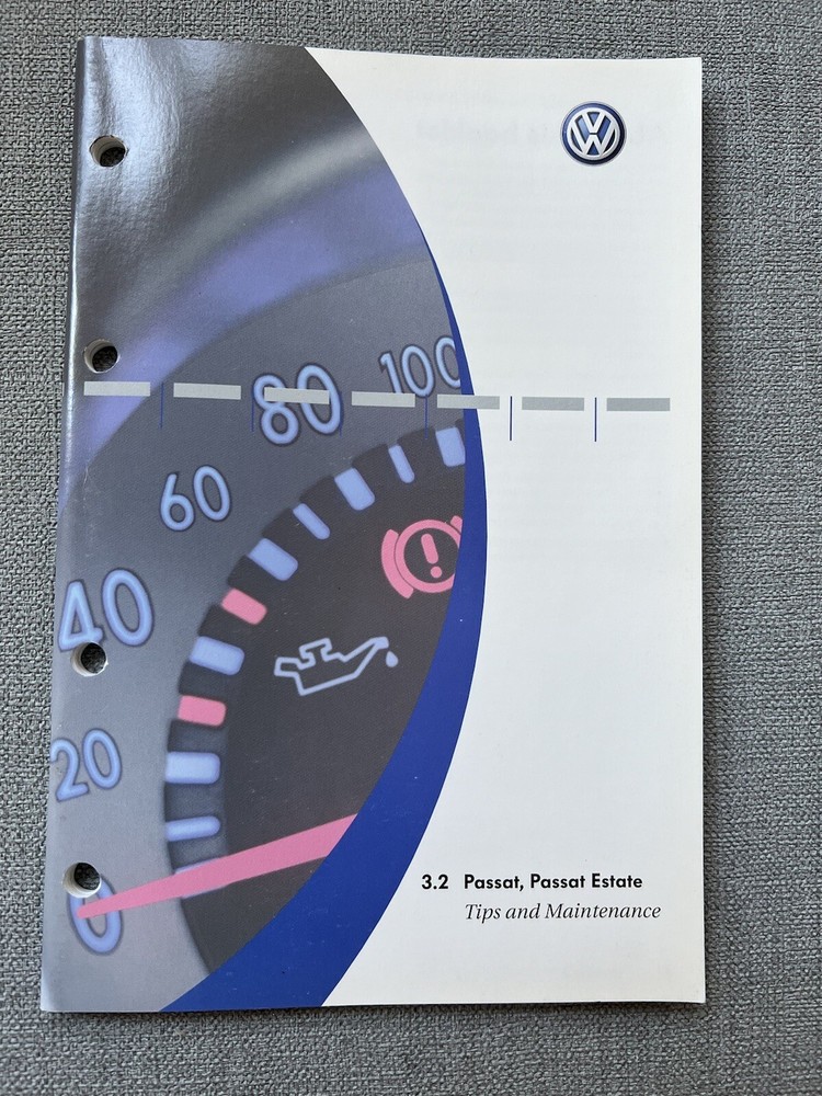 VW PASSAT ESTATE 3.2 TIPS AND MAINTENANCE FOR OWNERS HANDBOOK MANUAL 01-04