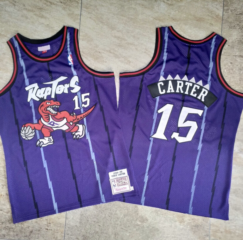 Toronto Raptors Vince Carter Purple regular season basketball retro jersey