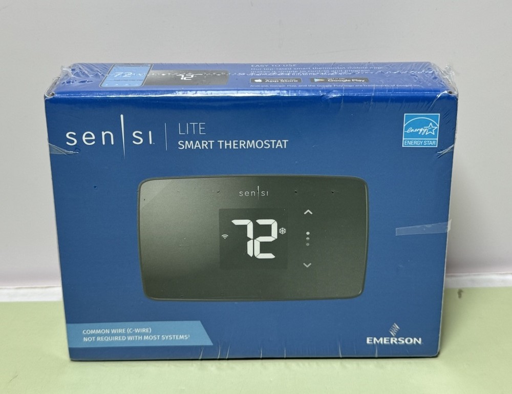 Emerson Sensi Lite ST25 Wi-Fi Smart Programmable Thermostat - Black