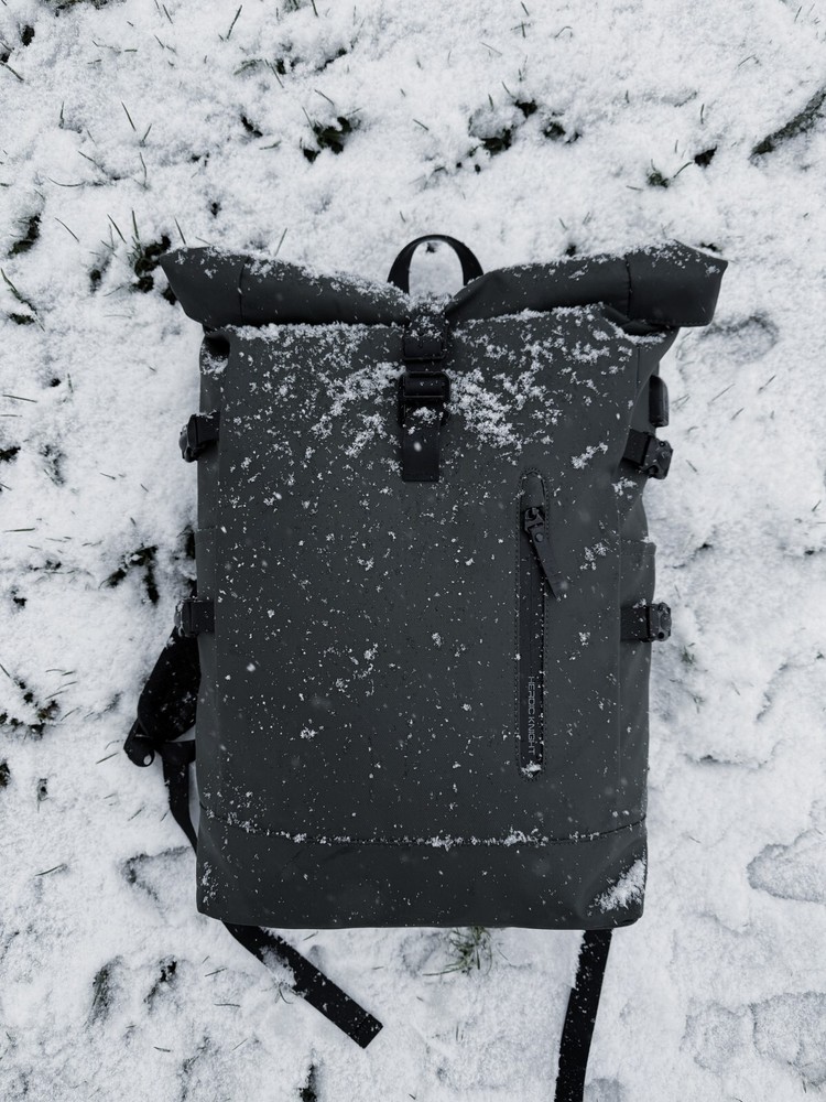 Waterproof Roll Top Hiking Backpack 20L to 27L in Green