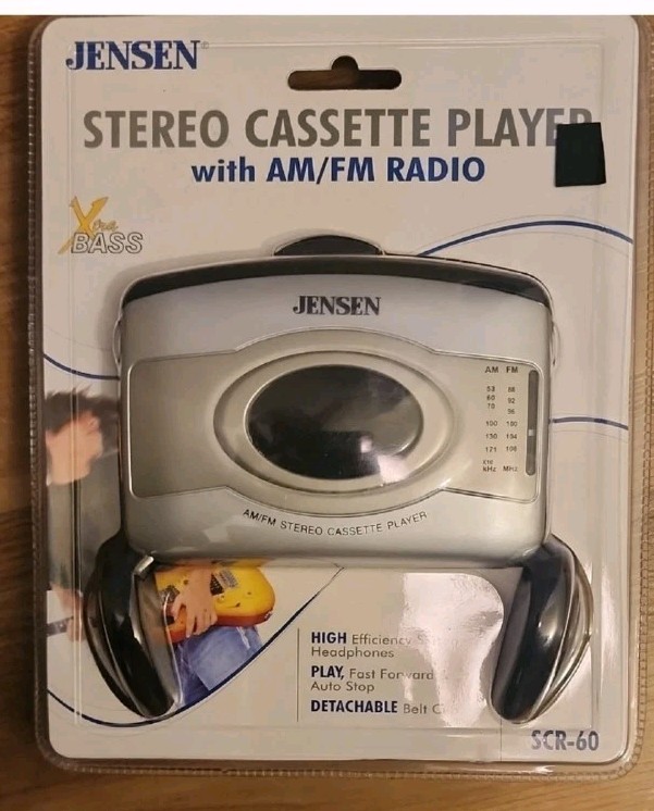 Vintage Jensen AM FM Radio with Cassette Player Stereo Sound  