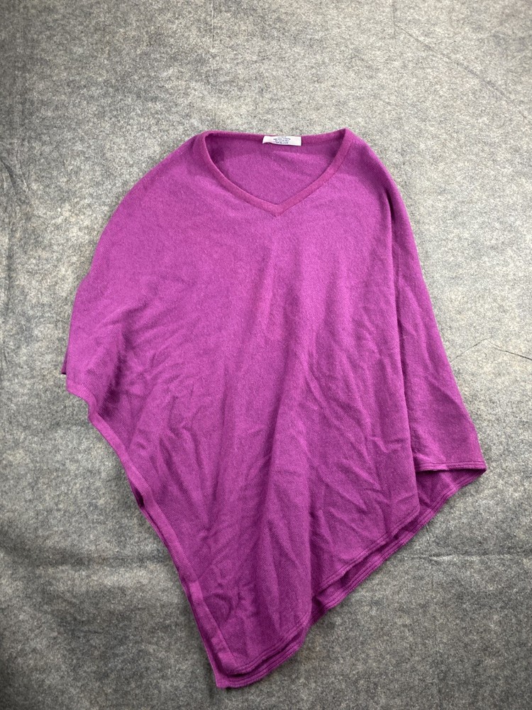 Soft Magenta Cashmere Shawl Scarf Handloomed in Nepal Lightweight 2-Ply