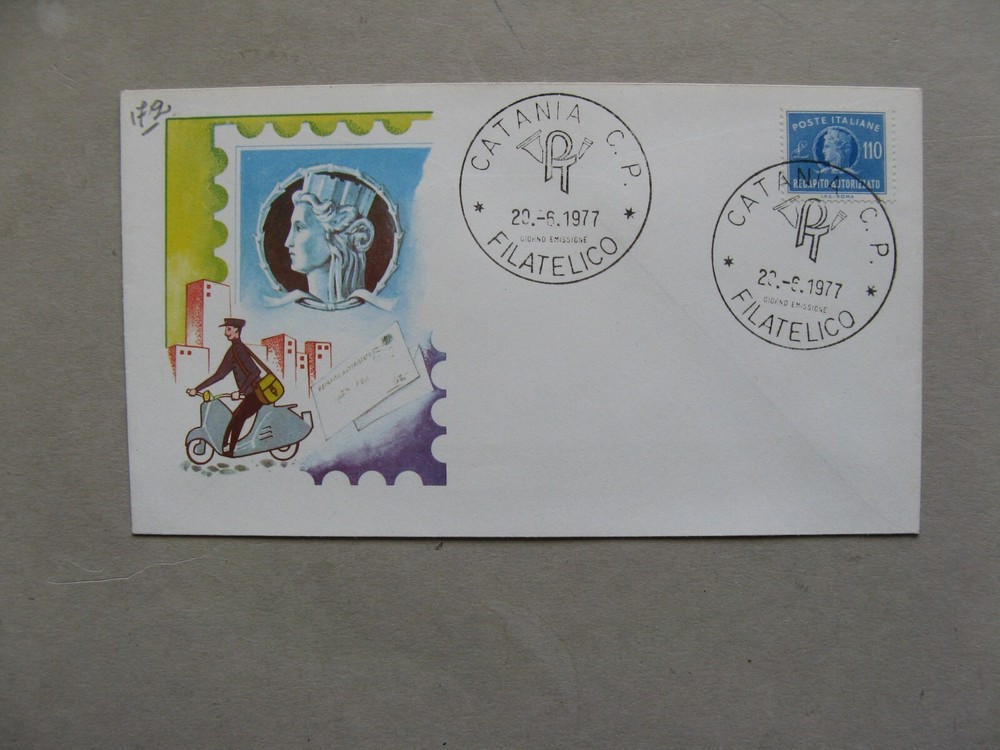 ITALY, cover FDC 1977, postage due L110 Italia with crown