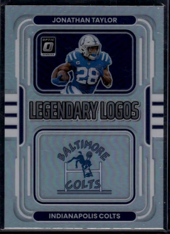 2022 Panini Donruss Optic Jonathan Taylor Legendary Logos Silver #LL-9 Colts