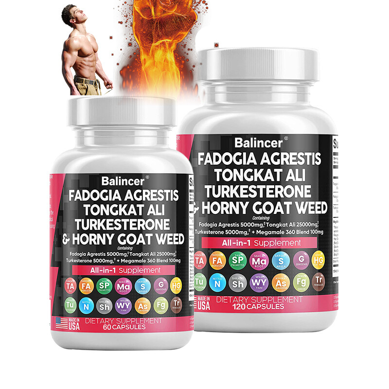 Natural Testosterone Booster In Sexual Remedies & Supplements 60/120 Capsules