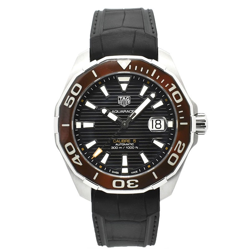 TAG Heuer Aquaracer Calibre 5 43mm Men's Watch WAY201N FT6177 Pre-Owned