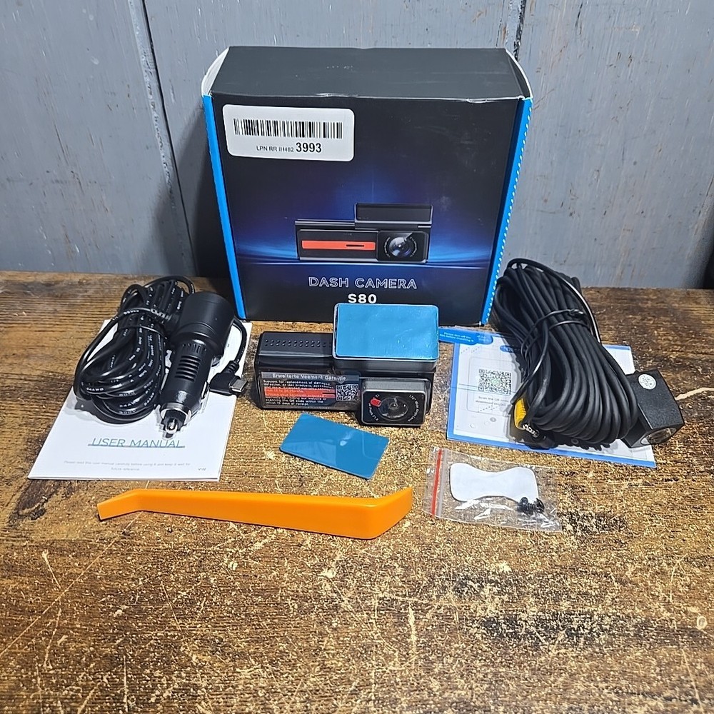 Veement S80 4K+1080P Front and Rear WiFi Dash Cam for Cars