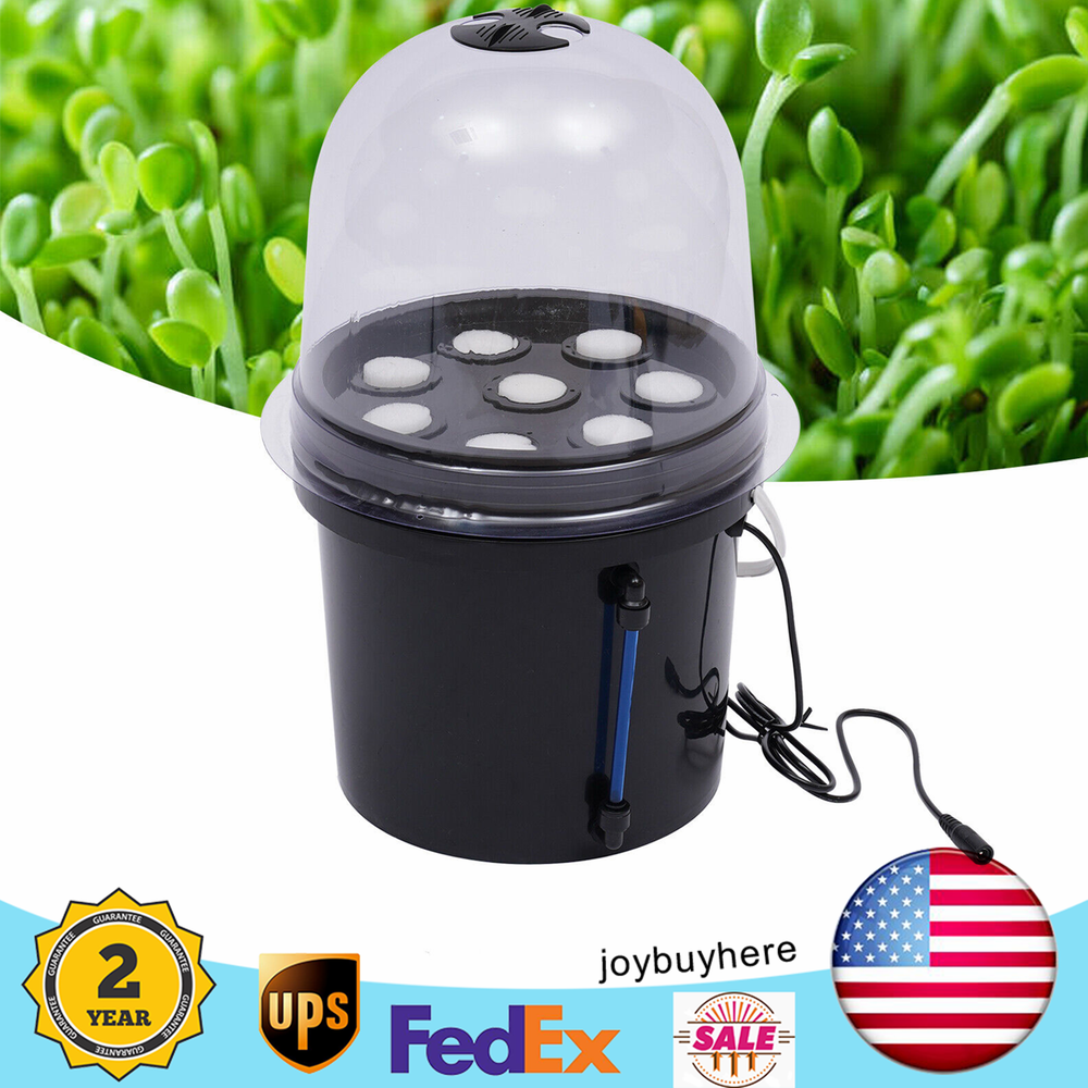 Hydroponics Seedling & Cloning System Aeroponic Propagation Kit 8 Plant Sites