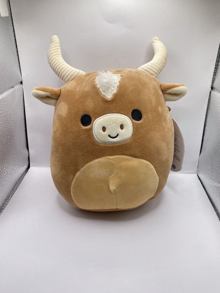 Squishmallows 8 Inch Wilfred The Brown Highland Cow Plush Stuffed Animal
