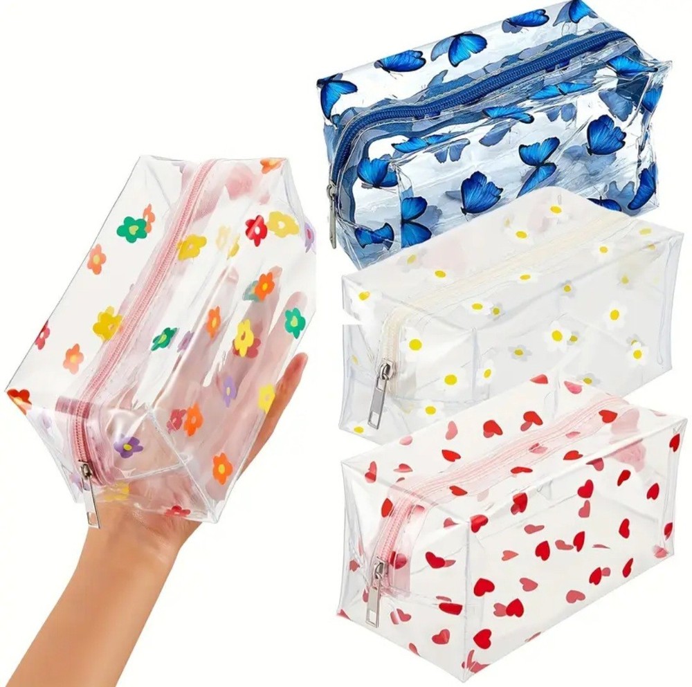 4/6 PCS LARGE Makeup Cosmetic Stationary Accessory Bag Travel Beauty FREE SHIP