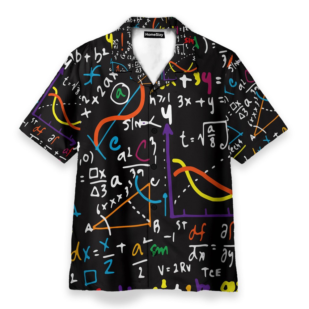 Math Teacher Seamless Mathematics Style   Hawaiian Shirt Beach Shorts